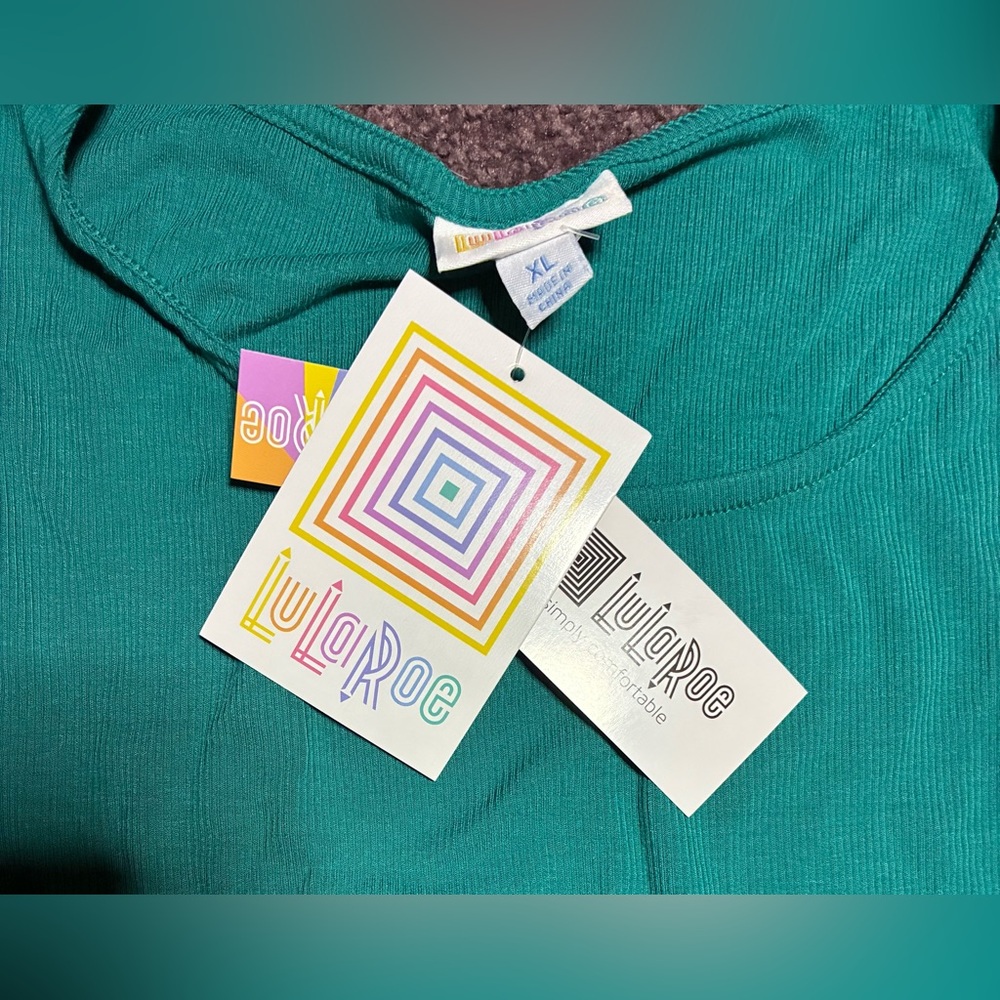 LuLaRoe Teal Tank Top - Picture 2 of 3